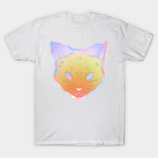 Prismatic iridescent kitty cat T-Shirt